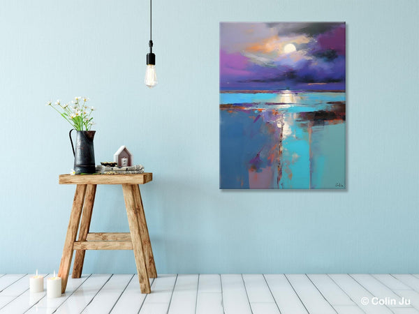 Extra Large Original Art, Landscape Painting on Canvas, Hand Painted Canvas Art, Abstract Landscape Artwork, Contemporary Wall Art Paintings-LargePaintingArt.com