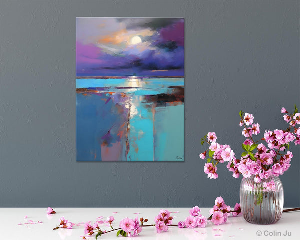 Extra Large Original Art, Landscape Painting on Canvas, Hand Painted Canvas Art, Abstract Landscape Artwork, Contemporary Wall Art Paintings-LargePaintingArt.com