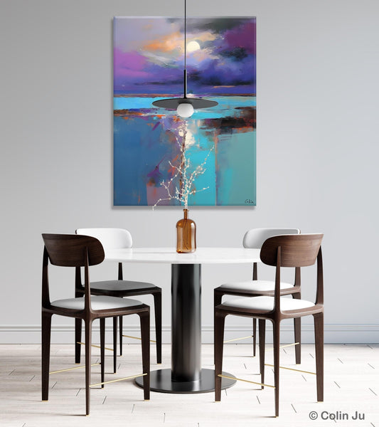 Extra Large Original Art, Landscape Painting on Canvas, Hand Painted Canvas Art, Abstract Landscape Artwork, Contemporary Wall Art Paintings-LargePaintingArt.com
