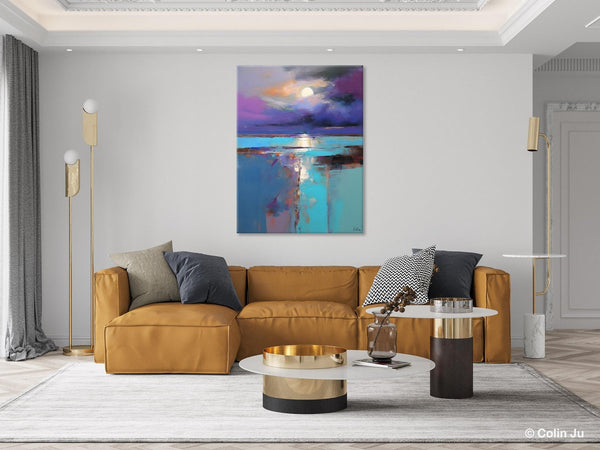 Extra Large Original Art, Landscape Painting on Canvas, Hand Painted Canvas Art, Abstract Landscape Artwork, Contemporary Wall Art Paintings-LargePaintingArt.com