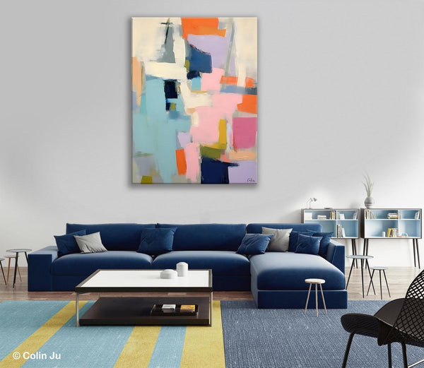 Large Wall Art Painting for Bedroom, Original Canvas Art, Contemporary Acrylic Painting on Canvas, Oversized Modern Abstract Wall Paintings-LargePaintingArt.com
