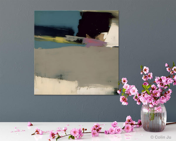 Abstract Wall Art for Bedroom, Original Modern Acrylic Artwork, Modern Canvas Art Paintings, Extra Large Abstract Paintings for Dining Room-LargePaintingArt.com