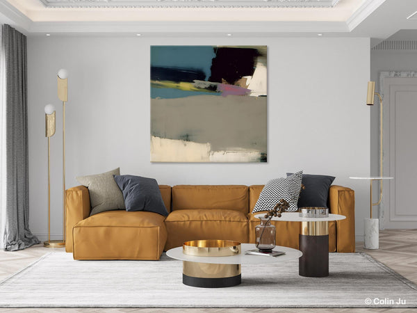 Abstract Wall Art for Bedroom, Original Modern Acrylic Artwork, Modern Canvas Art Paintings, Extra Large Abstract Paintings for Dining Room-LargePaintingArt.com