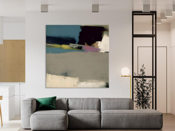 Abstract Wall Art for Bedroom, Original Modern Acrylic Artwork, Modern Canvas Art Paintings, Extra Large Abstract Paintings for Dining Room-LargePaintingArt.com