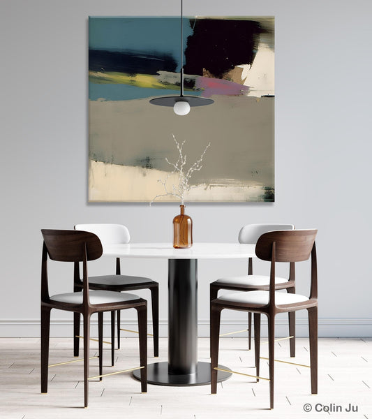 Abstract Wall Art for Bedroom, Original Modern Acrylic Artwork, Modern Canvas Art Paintings, Extra Large Abstract Paintings for Dining Room-LargePaintingArt.com