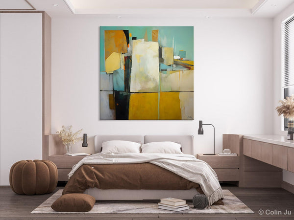 Modern Canvas Paintings, Contemporary Canvas Art, Original Modern Wall Art, Modern Acrylic Artwork, Large Abstract Painting for Bedroom-LargePaintingArt.com