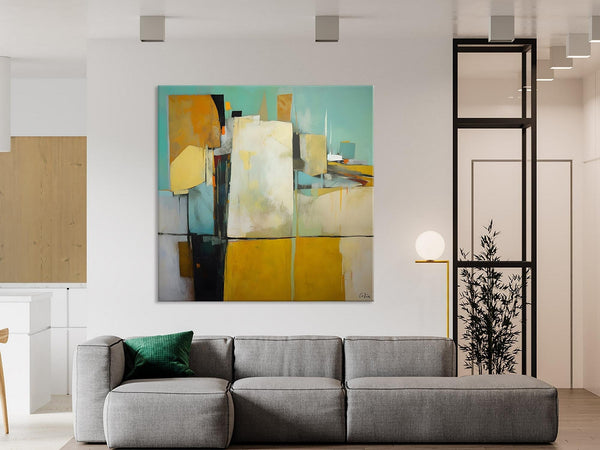 Modern Canvas Paintings, Contemporary Canvas Art, Original Modern Wall Art, Modern Acrylic Artwork, Large Abstract Painting for Bedroom-LargePaintingArt.com