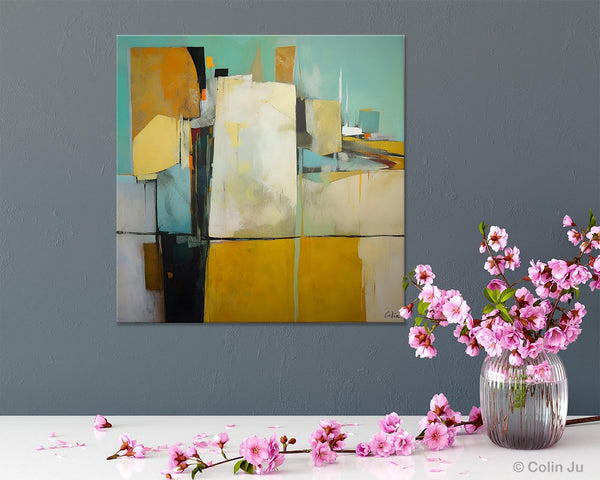 Modern Canvas Paintings, Contemporary Canvas Art, Original Modern Wall Art, Modern Acrylic Artwork, Large Abstract Painting for Bedroom-LargePaintingArt.com