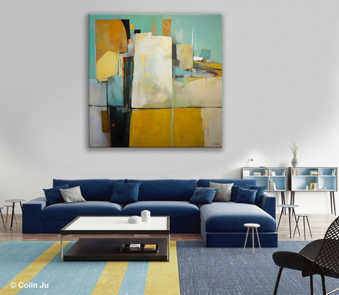 Modern Canvas Paintings, Contemporary Canvas Art, Original Modern Wall Art, Modern Acrylic Artwork, Large Abstract Painting for Bedroom-LargePaintingArt.com