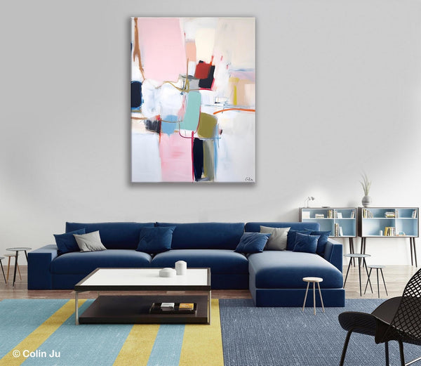 Hand Painted Canvas Art, Modern Paintings, Large Contemporary Wall Art, Extra Large Paintings for Living Room, Original Abstract Painting-LargePaintingArt.com