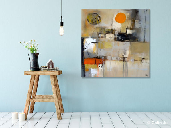 Large Abstract Art for Bedroom, Simple Modern Acrylic Art, Modern Original Abstract Art, Canvas Paintings for Sale, Contemporary Canvas Art-LargePaintingArt.com