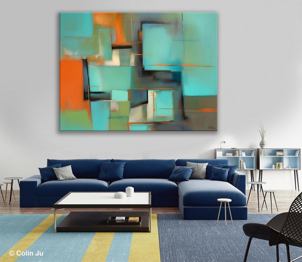 Large Canvas Art Painting for Bedroom, Huge Modern Abstract Paintings, Hand Painted Original Canvas Wall Art, Contemporary Acrylic Paintings-LargePaintingArt.com