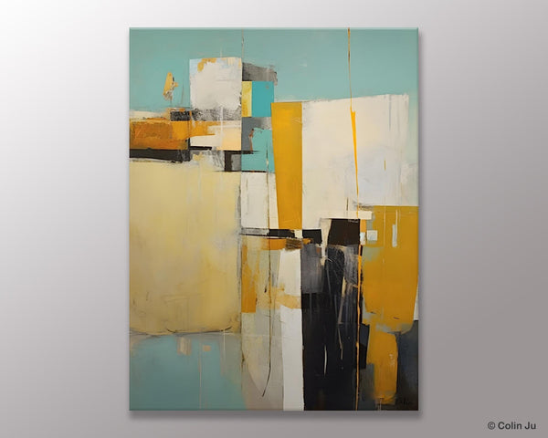 Large Modern Canvas Wall Art Paintings, Large Wall Art Paintings for Bedroom, Original Abstract Art, Hand Painted Acrylic Painting on Canvas-LargePaintingArt.com
