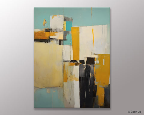 Large Modern Canvas Wall Art Paintings, Large Wall Art Paintings for Bedroom, Original Abstract Art, Hand Painted Acrylic Painting on Canvas-LargePaintingArt.com