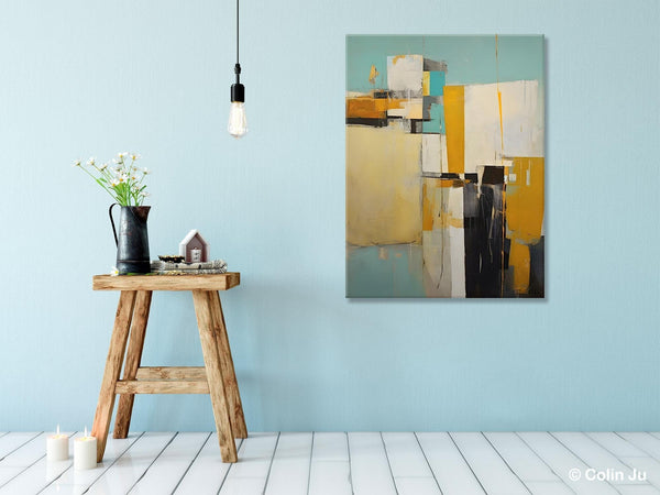 Large Modern Canvas Wall Art Paintings, Large Wall Art Paintings for Bedroom, Original Abstract Art, Hand Painted Acrylic Painting on Canvas-LargePaintingArt.com