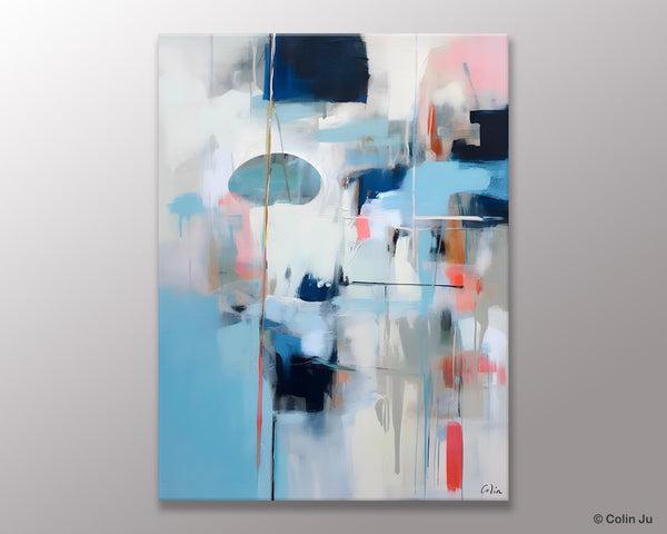 Large Wall Paintings for Bedroom, Contemporary Abstract Paintings on Canvas, Oversized Abstract Wall Art Paintings, Original Abstract Art-LargePaintingArt.com