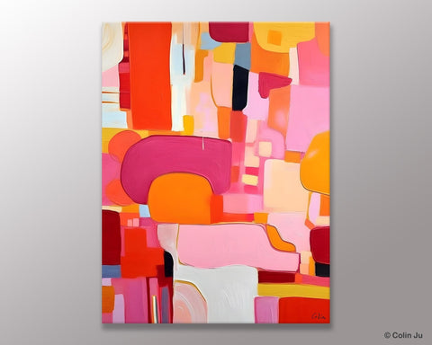 Large Modern Canvas Artwork, Original Wall Art Paintings, Large Paintings for Bedroom, Hand Painted Canvas Art, Acrylic Painting on Canvas-LargePaintingArt.com