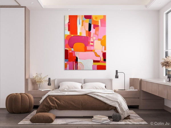 Large Modern Canvas Artwork, Original Wall Art Paintings, Large Paintings for Bedroom, Hand Painted Canvas Art, Acrylic Painting on Canvas-LargePaintingArt.com