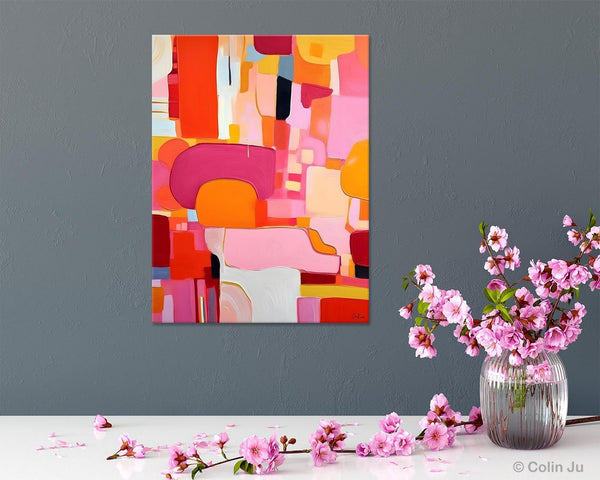 Large Modern Canvas Artwork, Original Wall Art Paintings, Large Paintings for Bedroom, Hand Painted Canvas Art, Acrylic Painting on Canvas-LargePaintingArt.com