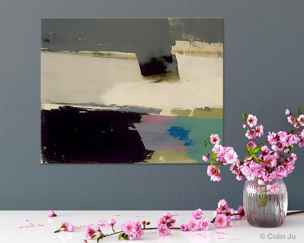 Abstract Landscape Paintings, Modern Wall Art for Living Room, Landscape Acrylic Paintings, Original Abstract Abstract Painting on Canvas-LargePaintingArt.com