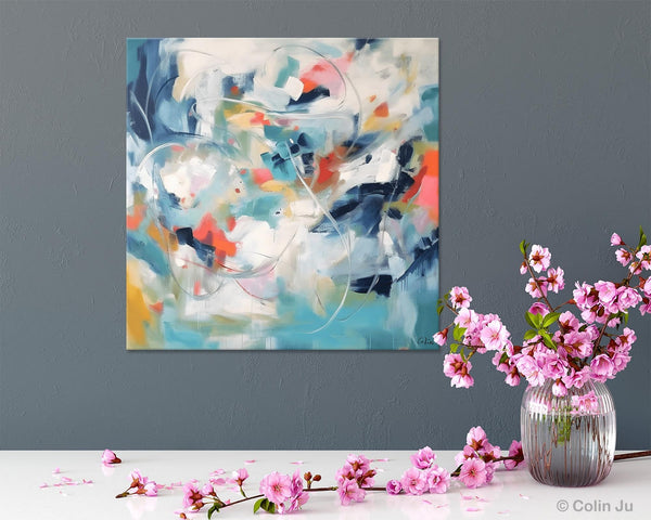 Modern Acrylic Art, Modern Original Abstract Art, Large Abstract Art for Bedroom, Simple Canvas Paintings for Sale, Contemporary Canvas Art-LargePaintingArt.com