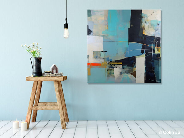 Original Abstract Wall Art, Contemporary Canvas Art, Simple Canvas Paintings, Large Abstract Art for Bedroom, Modern Acrylic Art for Sale-LargePaintingArt.com