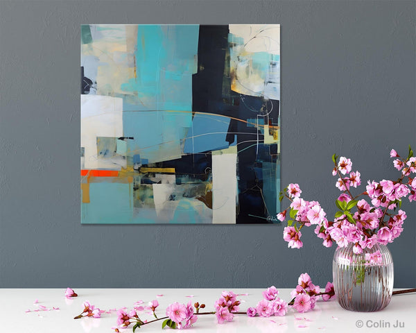 Original Abstract Wall Art, Contemporary Canvas Art, Simple Canvas Paintings, Large Abstract Art for Bedroom, Modern Acrylic Art for Sale-LargePaintingArt.com