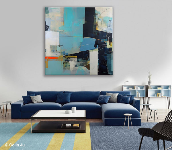 Original Abstract Wall Art, Contemporary Canvas Art, Simple Canvas Paintings, Large Abstract Art for Bedroom, Modern Acrylic Art for Sale-LargePaintingArt.com