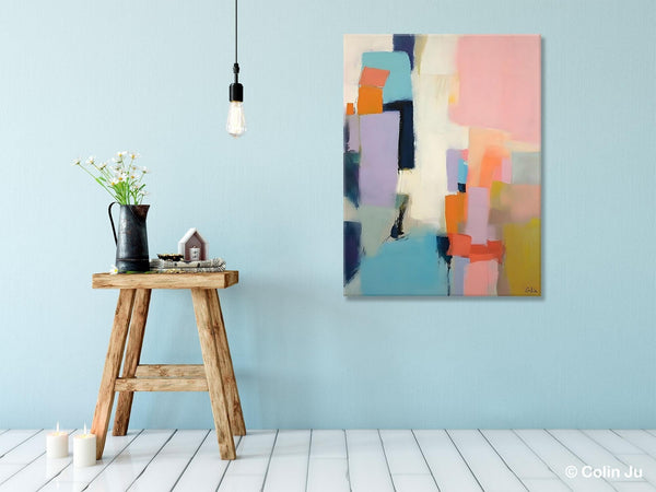 Original Abstract Art, Contemporary Acrylic Art on Canvas, Large Wall Art Painting for Bedroom, Oversized Modern Abstract Wall Paintings-LargePaintingArt.com