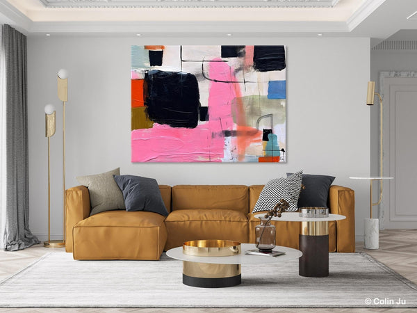 Contemporary Painting on Canvas, Extra Large Wall Art Paintings, Simple Canvas Art, Original Canvas Art for sale, Simple Abstract Paintings-LargePaintingArt.com