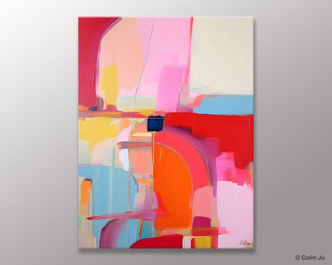 Contemporary Abstract Paintings on Canvas, Oversized Abstract Wall Art Paintings, Large Wall Paintings for Bedroom, Original Abstract Art-LargePaintingArt.com