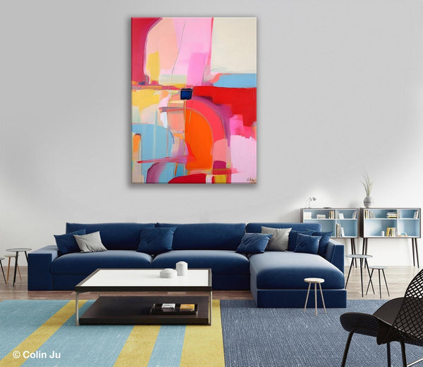 Contemporary Abstract Paintings on Canvas, Oversized Abstract Wall Art Paintings, Large Wall Paintings for Bedroom, Original Abstract Art-LargePaintingArt.com