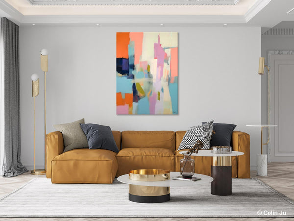 Large Modern Canvas Art for Bedroom, Original Wall Art Paintings, Large Paintings for Sale, Hand Painted Canvas Art, Acrylic Art on Canvas-LargePaintingArt.com