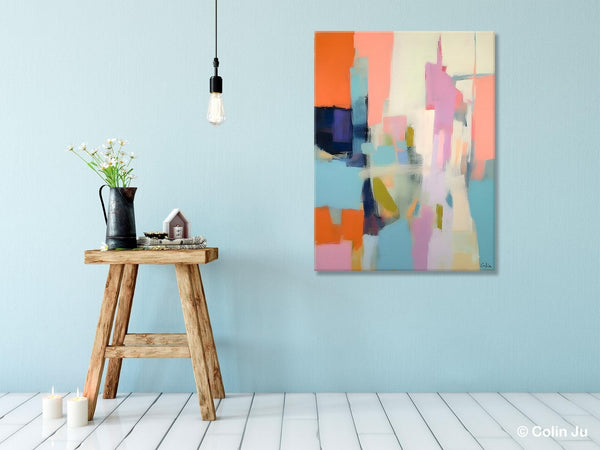 Large Modern Canvas Art for Bedroom, Original Wall Art Paintings, Large Paintings for Sale, Hand Painted Canvas Art, Acrylic Art on Canvas-LargePaintingArt.com