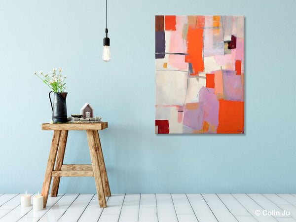 Large Modern Canvas Art for Dining Room, Simple Abstract Art, Large Original Wall Art Painting for Bedroom, Acrylic Paintings on Canvas-LargePaintingArt.com