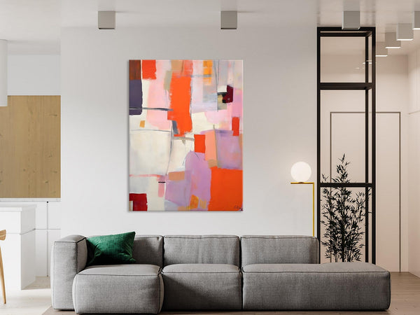 Large Modern Canvas Art for Dining Room, Simple Abstract Art, Large Original Wall Art Painting for Bedroom, Acrylic Paintings on Canvas-LargePaintingArt.com
