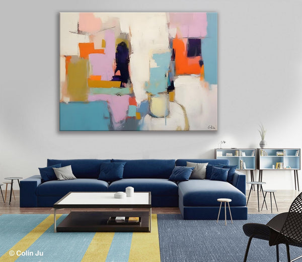 Oversized Abstract Wall Art Paintings, Large Wall Painting for Living Room, Contemporary Abstract Paintings on Canvas, Original Abstract Art-LargePaintingArt.com