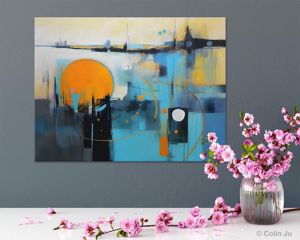 Oversized Canvas Wall Art Paintings, Original Modern Artwork, Large Abstract Painting for Bedroom, Contemporary Acrylic Painting on Canvas-LargePaintingArt.com