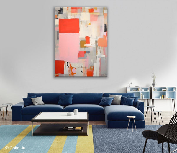 Original Wall Art Paintings, Large Paintings for Sale, Large Modern Canvas Art for Bedroom, Hand Painted Canvas Art, Acrylic Art on Canvas-LargePaintingArt.com