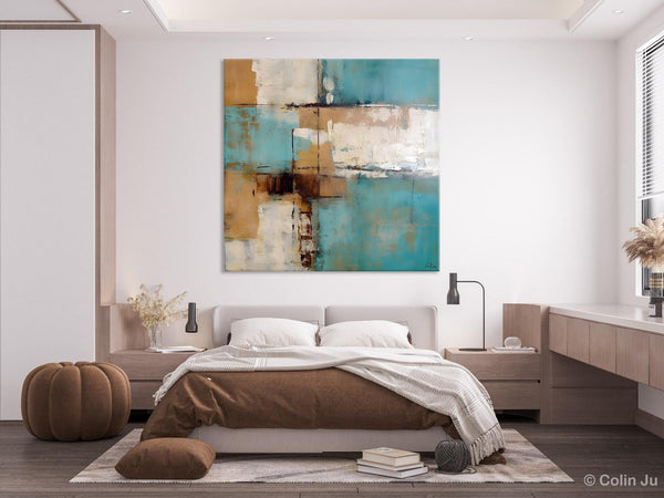Large Wall Art for Bedroom, Geometric Modern Acrylic Art, Modern Original Abstract Art, Canvas Paintings for Sale, Contemporary Canvas Art-LargePaintingArt.com