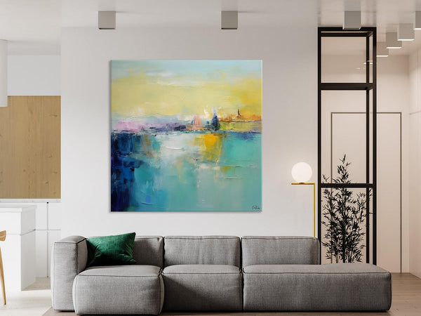 Modern Canvas Paintings, Contemporary Canvas Art, Original Modern Wall Art, Modern Acrylic Artwork, Large Abstract Painting for Bedroom-LargePaintingArt.com