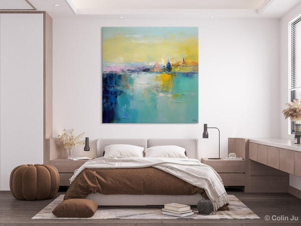 Modern Canvas Paintings, Contemporary Canvas Art, Original Modern Wall Art, Modern Acrylic Artwork, Large Abstract Painting for Bedroom-LargePaintingArt.com