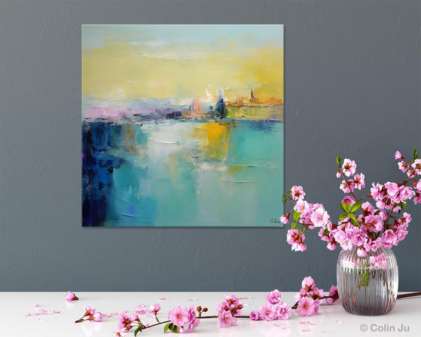 Modern Canvas Paintings, Contemporary Canvas Art, Original Modern Wall Art, Modern Acrylic Artwork, Large Abstract Painting for Bedroom-LargePaintingArt.com