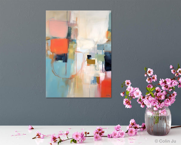 Large Wall Paintings for Bedroom, Original Abstract Art, Contemporary Abstract Paintings on Canvas, Oversized Abstract Wall Art Paintings-LargePaintingArt.com
