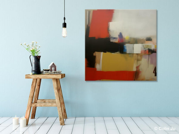 Modern Original Abstract Art, Canvas Paintings for Sale, Large Wall Art for Bedroom, Geometric Modern Acrylic Art, Contemporary Canvas Art-LargePaintingArt.com