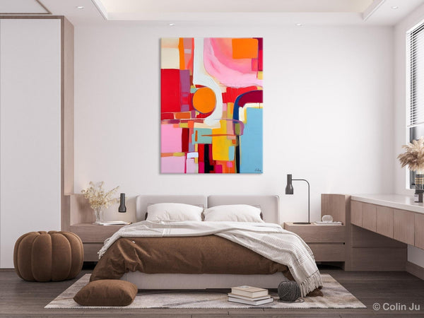 Simple Modern Wall Art, Oversized Contemporary Canvas Art, Original Abstract Paintings, Extra Large Acrylic Painting for Living Room-LargePaintingArt.com