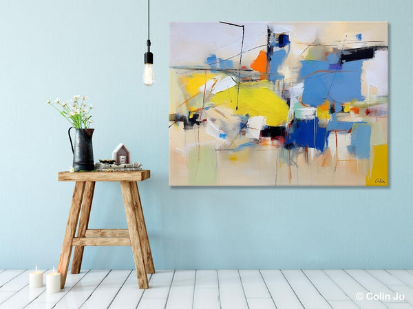 Large Canvas Art for Sale, Original Abstract Art Paintings, Hand Painted Canvas Art, Acrylic Painting on Canvas, Large Painting for Bedroom-LargePaintingArt.com