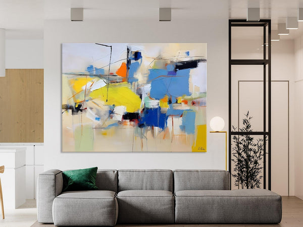 Large Canvas Art for Sale, Original Abstract Art Paintings, Hand Painted Canvas Art, Acrylic Painting on Canvas, Large Painting for Bedroom-LargePaintingArt.com