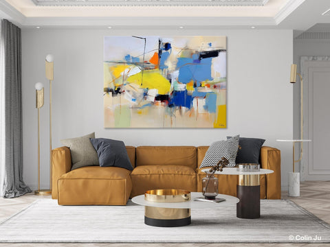 Large Canvas Art for Sale, Original Abstract Art Paintings, Hand Painted Canvas Art, Acrylic Painting on Canvas, Large Painting for Bedroom-LargePaintingArt.com