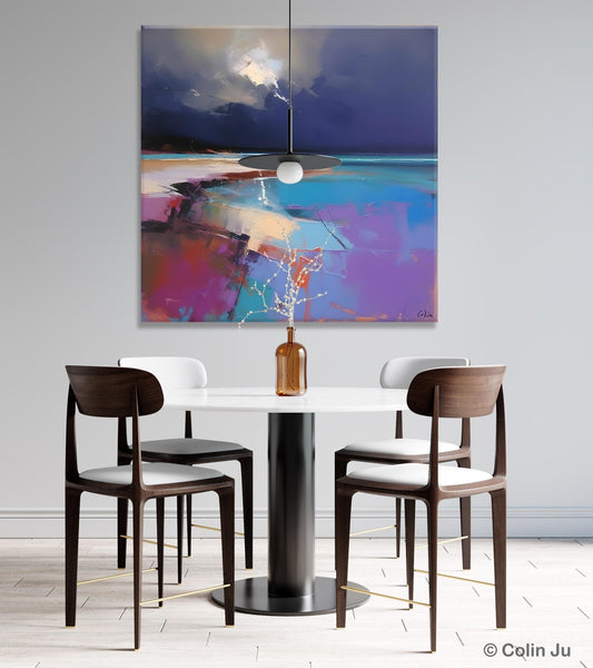 Landscape Canvas Paintings, Hand Painted Canvas Art, Landscape Acrylic Art, Original Abstract Art, Large Landscape Paintings for Living Room-LargePaintingArt.com